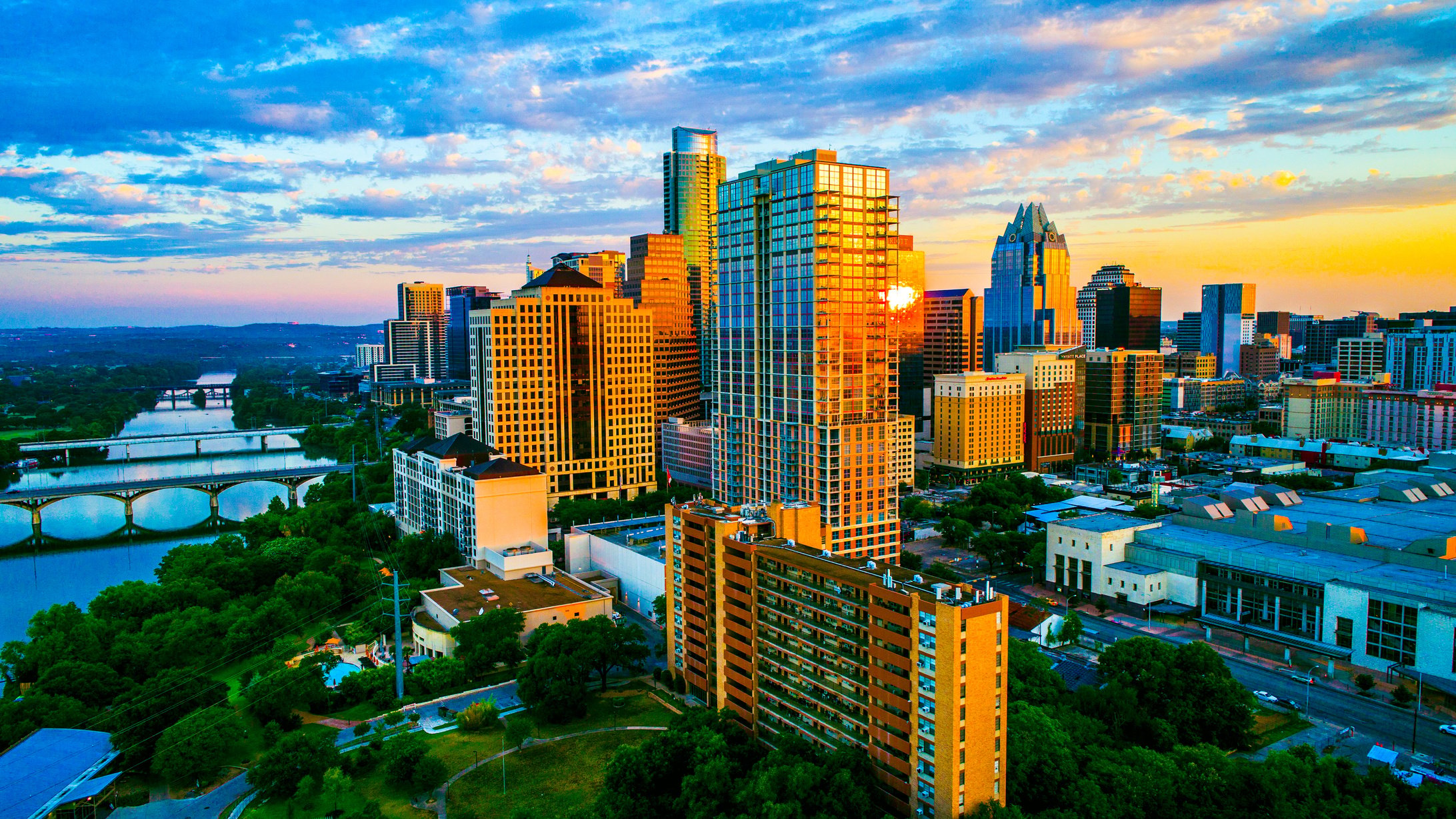 Ultimate sunrise in Austin Texas